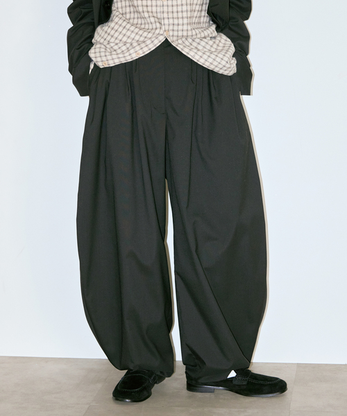 CITYSHOP（シティショップ） スラックス パンツ VOLUME TUCK パンツ