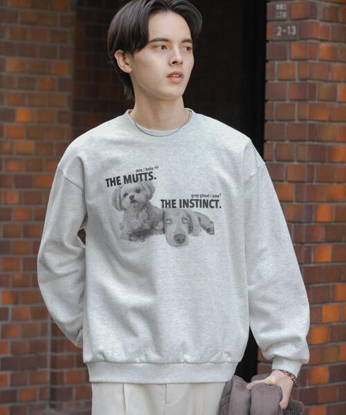 SENSE OF PLACE by URBAN RESEARCH トレーナー スウェット Dog graphic