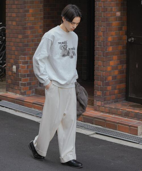 SENSE OF PLACE by URBAN RESEARCH トレーナー スウェット Dog graphic