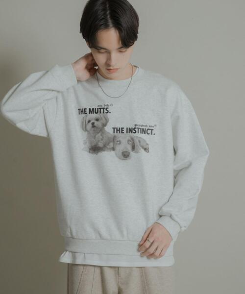 SENSE OF PLACE by URBAN RESEARCH トレーナー スウェット Dog graphic