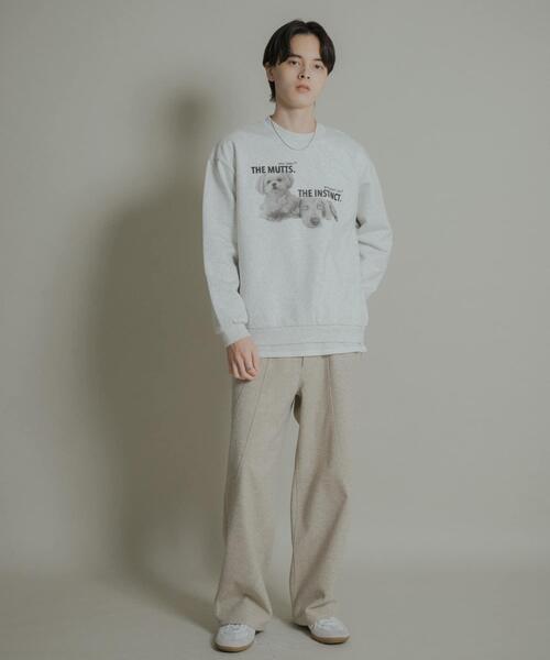 SENSE OF PLACE by URBAN RESEARCH トレーナー スウェット Dog graphic