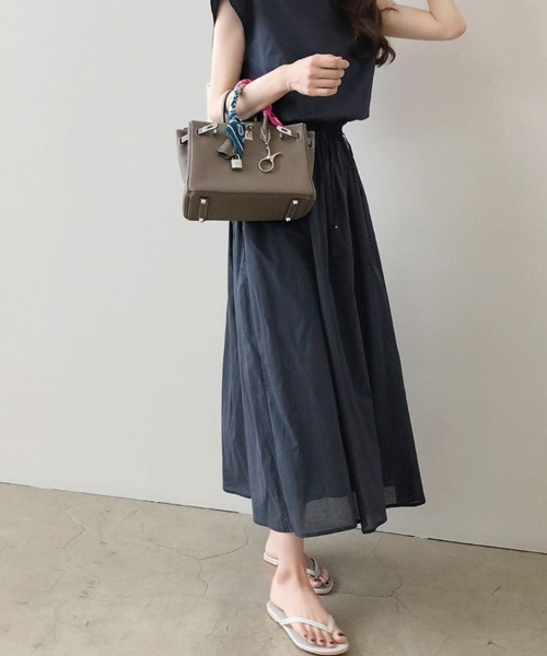 「SallyLunn」 「hyr」ノースリーブワンピース LARGE ネイビー レディース_画像4