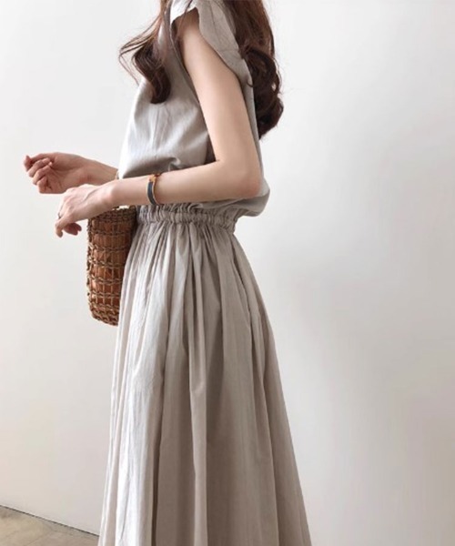 「SallyLunn」 「hyr」ノースリーブワンピース LARGE ネイビー レディース_画像6