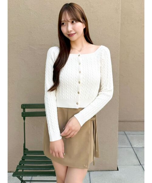 dazzlin（ダズリン） ニット セーター ミニケーブルスクエアニット