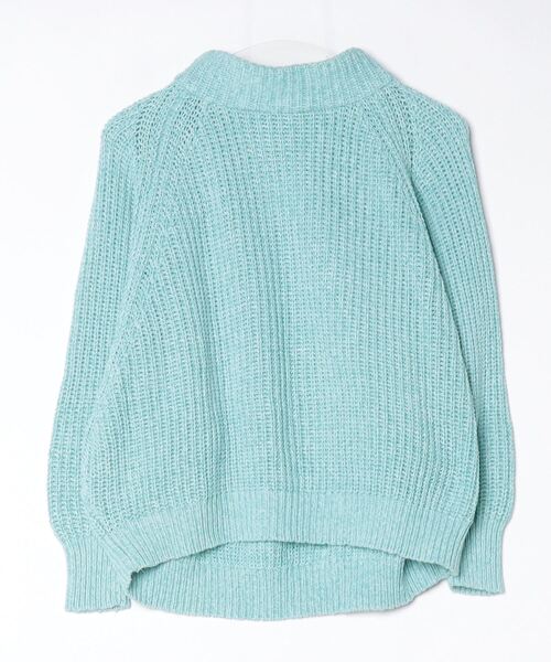 美品 ロンハーマン 上質コットンクルーネックニット グリーン ドロップショルダー Ron Herman（ロンハーマン） 長袖ニット X-SMALL グリーン レディース