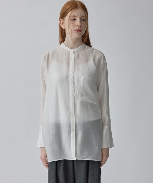 アツロウタヤマ　トップス unisex】七分袖デニムトップス ATSURO TAYAMA｜クロスプラス公式通販サイト