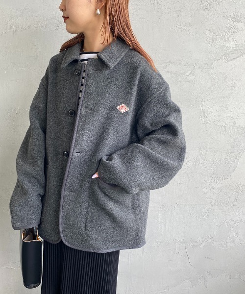 Danton（ダントン） ジャケット 42 グレー レディース : ZOZOTOWN