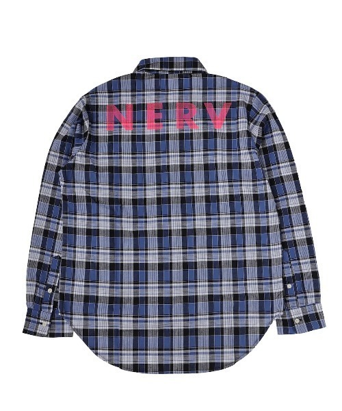 エヴァンゲリオン　EVANGELION　RADIO EVA セットアップ　シャツ RADIO EVA シャツ RADIO EVA A316 NERV Check Shirt メンズ : ZOZOTOWN