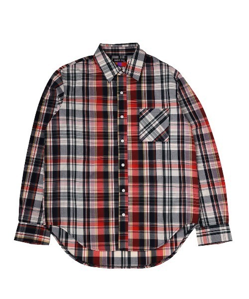 RADIO EVA シャツ RADIO EVA A316 NERV Check Shirt メンズ : ZOZOTOWN