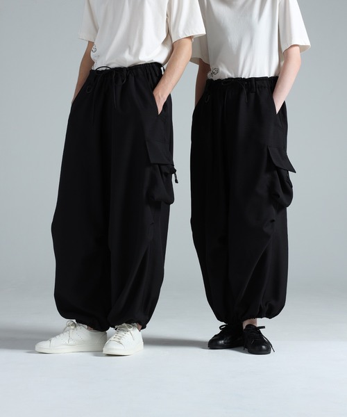Y-3 ブラック カーゴパンツ 即購入⭕️ Y-3 カーゴパンツ SPORT UNIFORM WIDE CARGO PANTS メンズ レディース