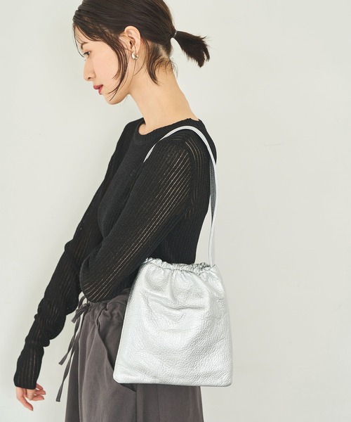 「meilmada」 ハンドバッグ FREE シルバー レディース_画像8