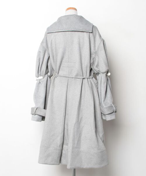 「lilLilly」 ダッフルコート FREE グレー レディース_画像2