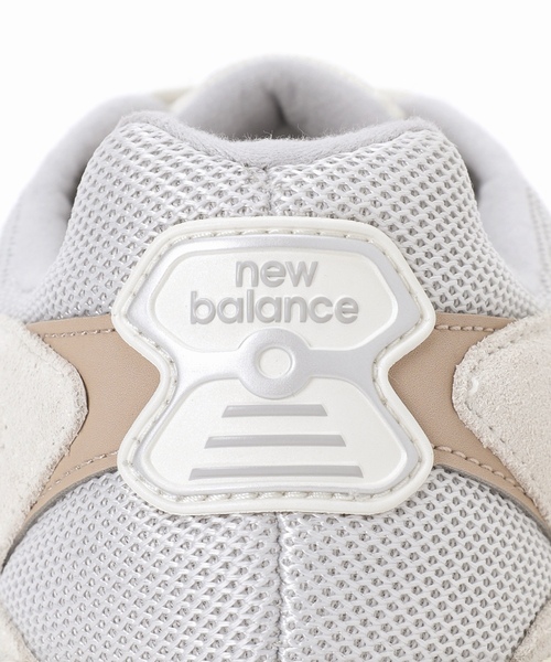 「EU，US NEW BALANCE」 ローカットスニーカー 23.5cm アイボリー レディース_画像4
