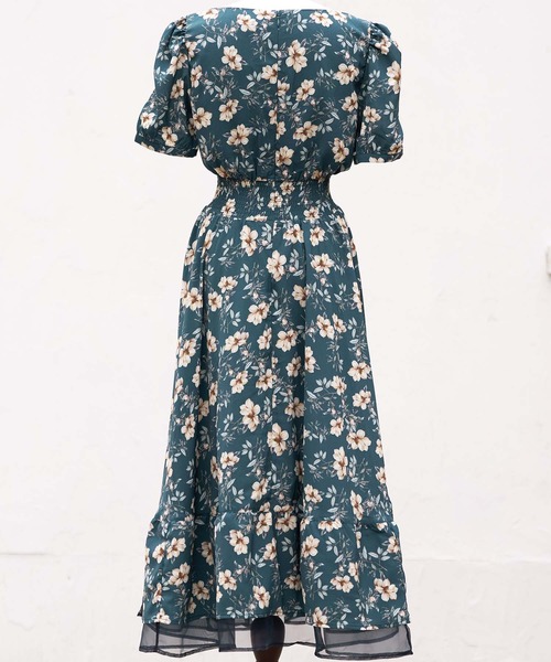 「emiriawiz」 半袖ワンピース SMALL ボルドー レディースの画像