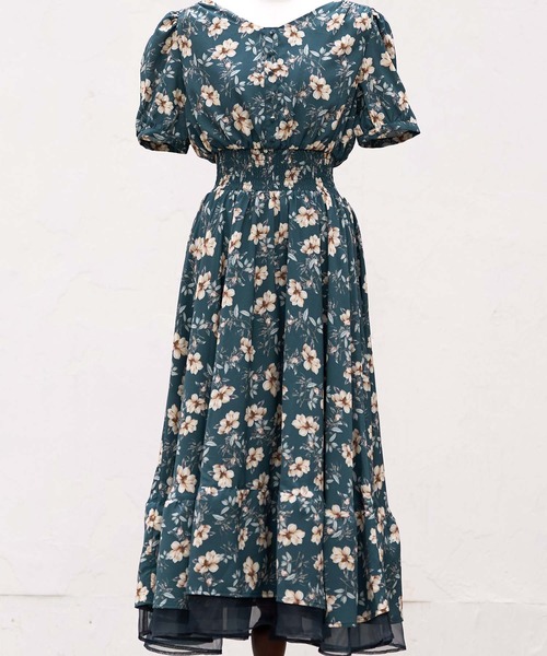 「emiriawiz」 半袖ワンピース SMALL ボルドー レディースの画像