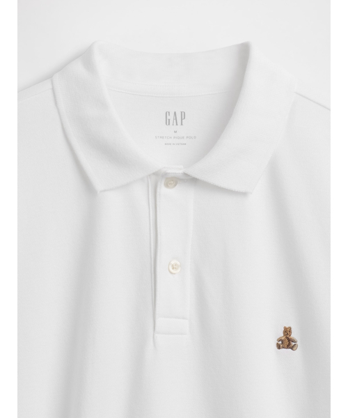 GAP（ギャップ） ポロシャツ 半袖 ブラナンベア ストレッチ ピケ