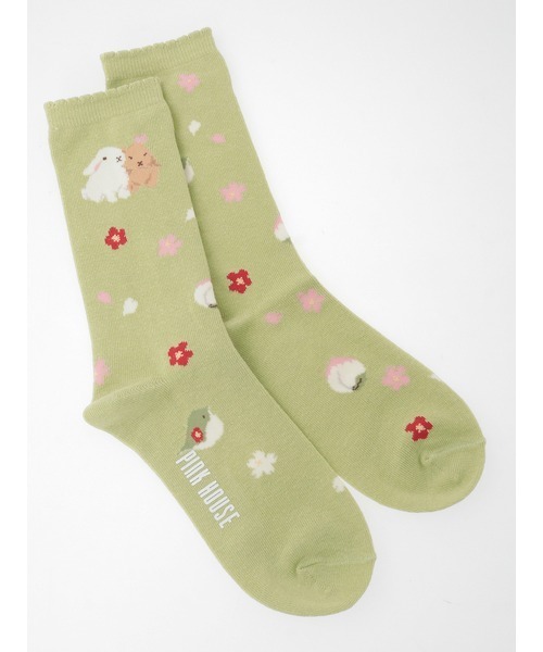 PINK HOUSE ピンクハウス 靴下/8点セット 表記サイズ:表記不明 ヴィンテージ    マルチカラー レディース / 240001192268 PINK HOUSE（ピンクハウス） 靴下 幸見うさぎ柄ソックス レディース