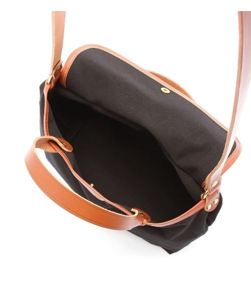 IL BISONTE ショルダーバッグ バッグ / CANVAS x LEATHER