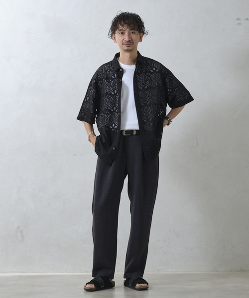 「JOURNAL STANDARD relume」 スラックス LARGE ブラック メンズ_画像2