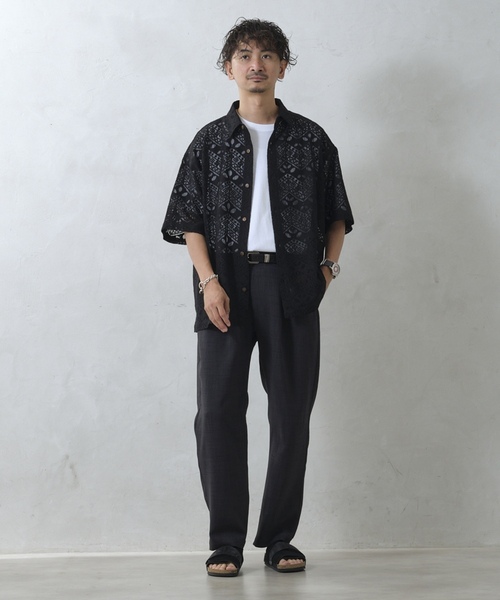 「JOURNAL STANDARD relume」 スラックス LARGE ブラック メンズ_画像8