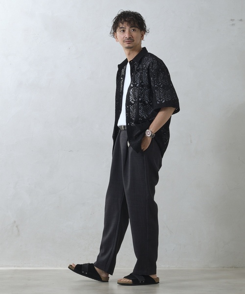 「JOURNAL STANDARD relume」 スラックス LARGE ブラック メンズ_画像9