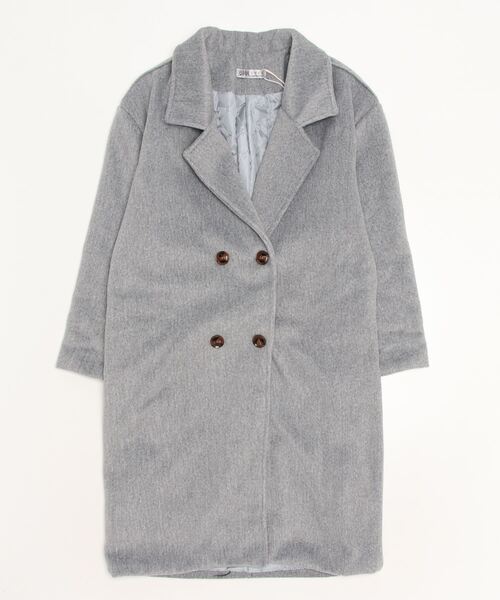 「gossip!ロサンゼルス」 チェスターコート FREE ブラック レディース_画像5