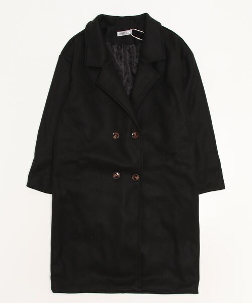 「gossip!ロサンゼルス」 チェスターコート FREE ブラック レディース_画像6