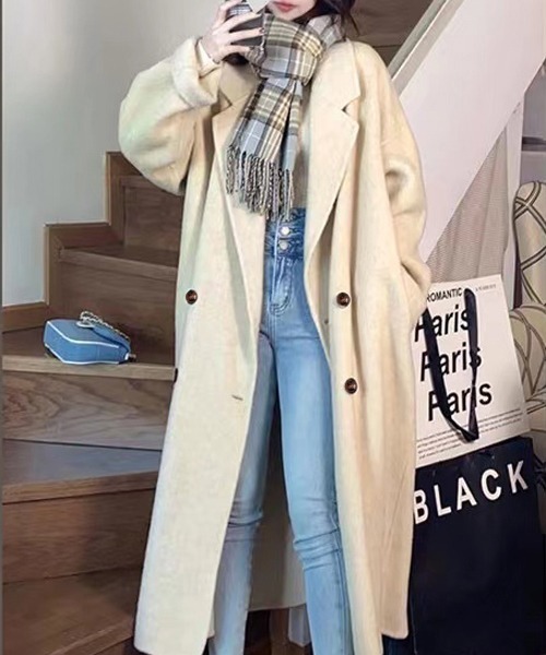 「gossip!ロサンゼルス」 チェスターコート FREE ブラック レディース_画像7