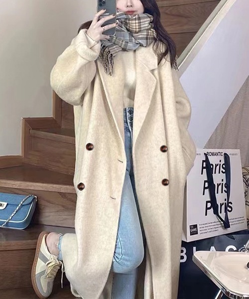 「gossip!ロサンゼルス」 チェスターコート FREE ブラック レディース_画像8