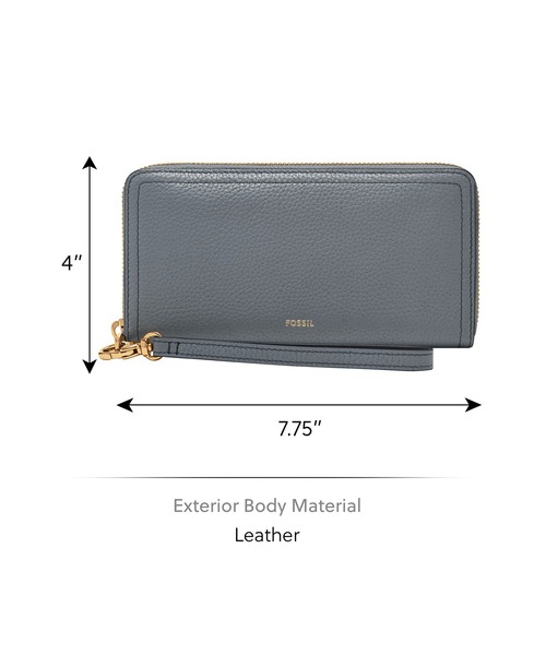 FOSSIL（フォッシル） 長財布 財布 長財布 レディース レザー ブルー