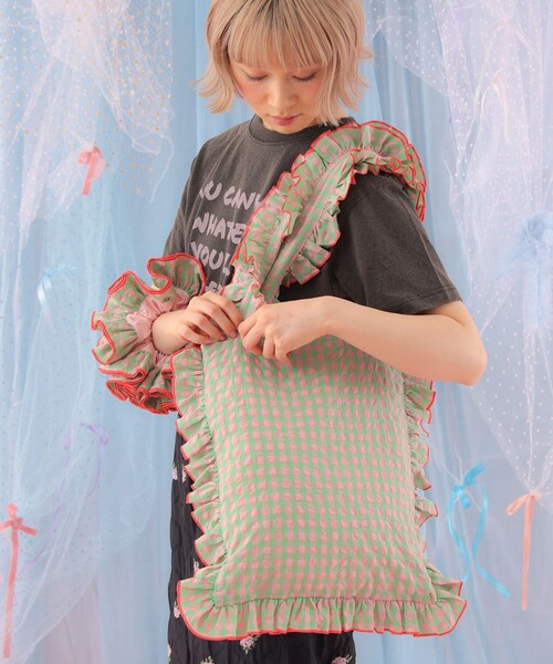 CAROLINA GLASER（カロリナ グレイサー） トートバッグ フリル