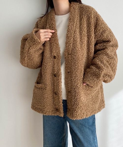 CANAL JEAN（キャナルジーン） 「rcw」ノーカラージャケット ONE SIZE 