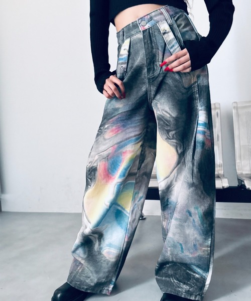 Y2K SYNAPSE FACTORY ワイドパンツ ジーンズ デニム デニムパンツ