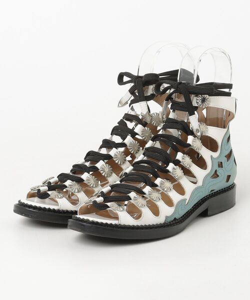 TOGA PULLA フラットサンダル TOGA PULLA（トーガ プルラ） フラットサンダル 37 ホワイト