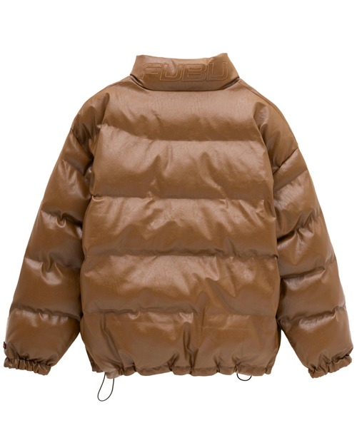 「FUBU」 レザーブルゾン X-LARGE ブラウン メンズ_画像3