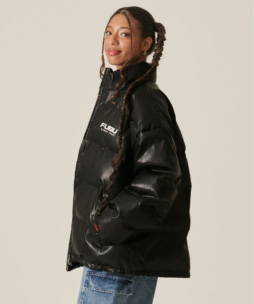 「FUBU」 レザーブルゾン X-LARGE ブラウン メンズ_画像9