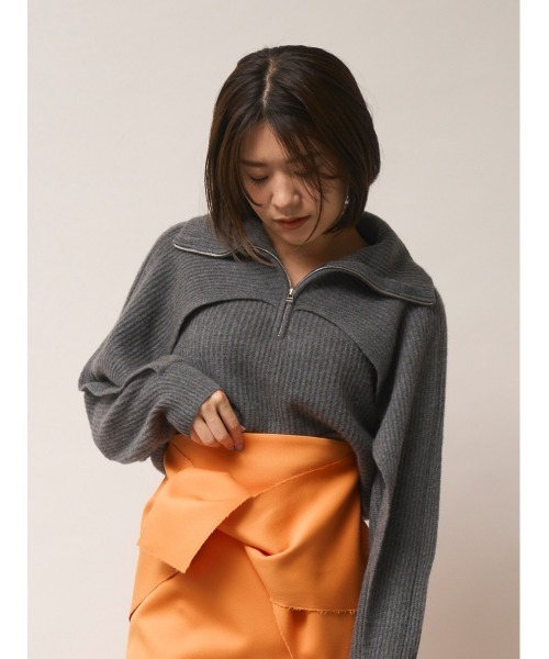 「FRAY I.D」 長袖ニット ONE SIZE ベージュ レディース_画像2