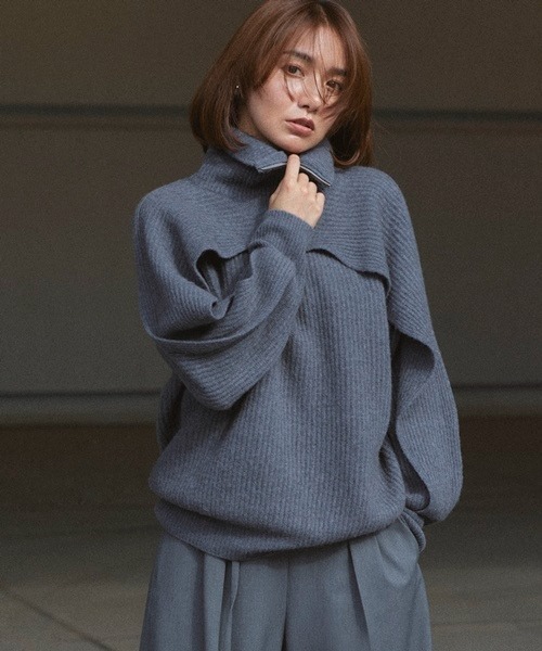 「FRAY I.D」 長袖ニット ONE SIZE ベージュ レディース_画像6