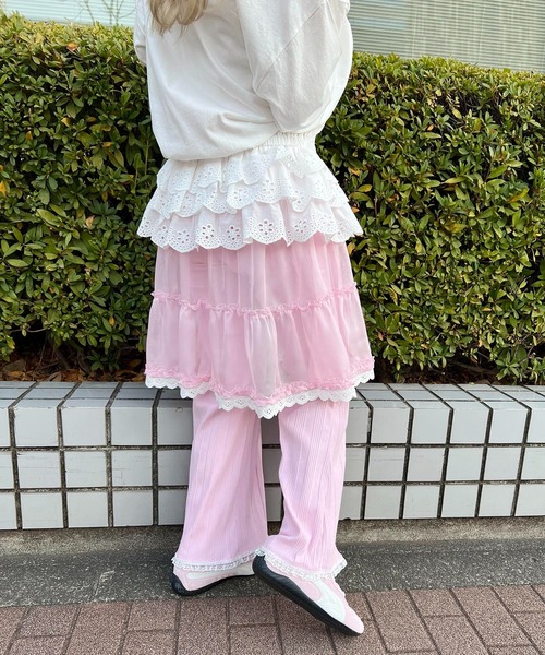 WC スカート シアーレースミドルスカート : ZOZOTOWN Yahoo!店 - 通販