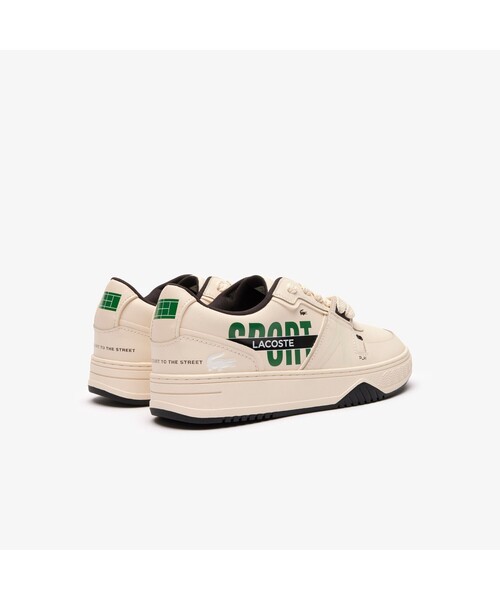 「LACOSTE」 ローカットスニーカー 26.0cm ホワイト×ブラック メンズ_画像3