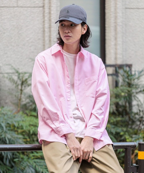 RAGEBLUE（レイジブルー） シャツ 80TC Broad Stripe Over Shirt 