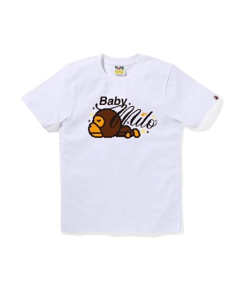 A BATHING APE（アベイシングエイプ） tシャツ RETRO PIXEL BABY MILO