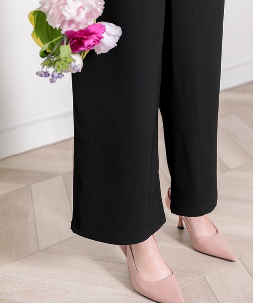 「Leja」 パンツドレス MEDIUM ブラック レディースの画像