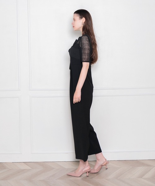 「Leja」 パンツドレス MEDIUM ブラック レディースの画像