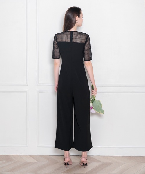 「Leja」 パンツドレス MEDIUM ブラック レディースの画像