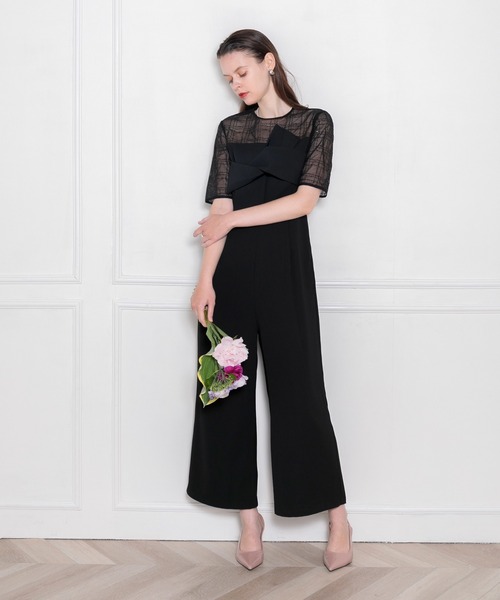 「Leja」 パンツドレス MEDIUM ブラック レディースの画像