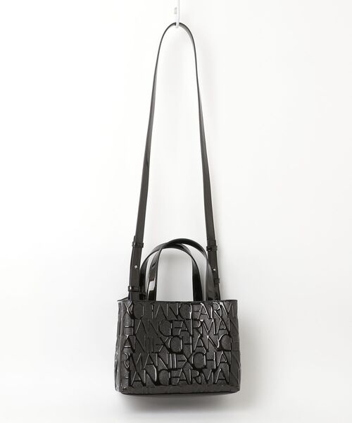 【新品未使用】ARMANI EXCHANGE ハンドバッグ 2way ARMANI EXCHANGE 「ARMANI EXCHANGE」 2WAYバッグ FREE ブラック