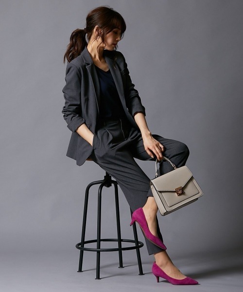 「7days Life Styling」 パンツスーツ M ネイビー レディースの画像
