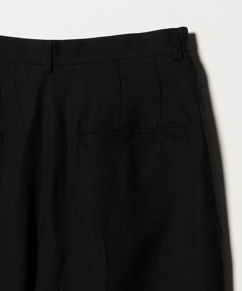 6 パンツ 「6(ROKU)」麻ブレンド タックパンツ レディース : ZOZOTOWN