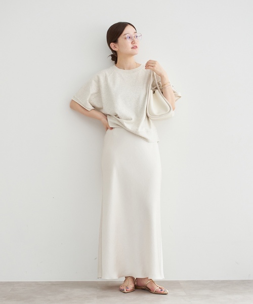 「IENA」 ロングスコート 36 ベージュ レディース
